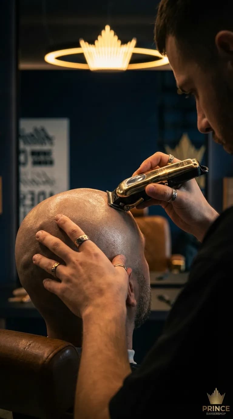 Бритьё головы шейвером